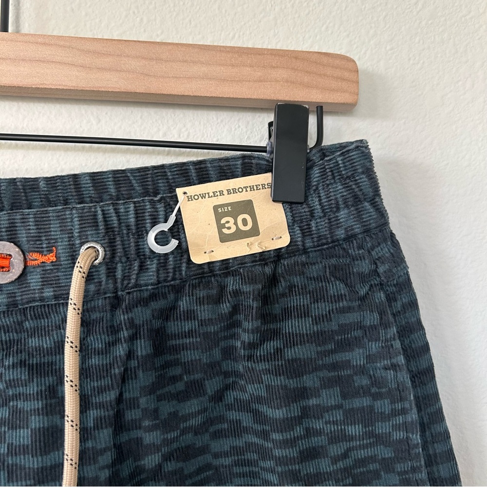 Howler Brothers Pressure Drop Cord Shorts Mens 30 Canyon Distortion Blue - Picture 3 of 5